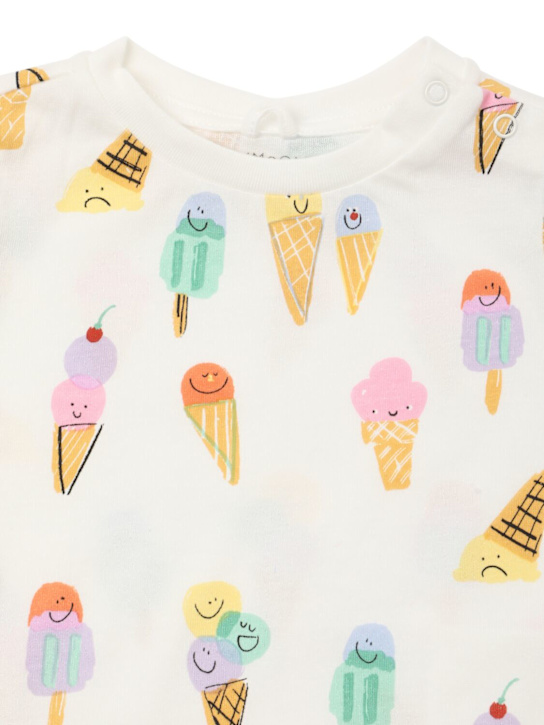 Stella McCartney Kids: Ice Cream コットンジャージーTシャツ - ホワイト/マルチ - kids-girls_1 | Luisa Via Roma