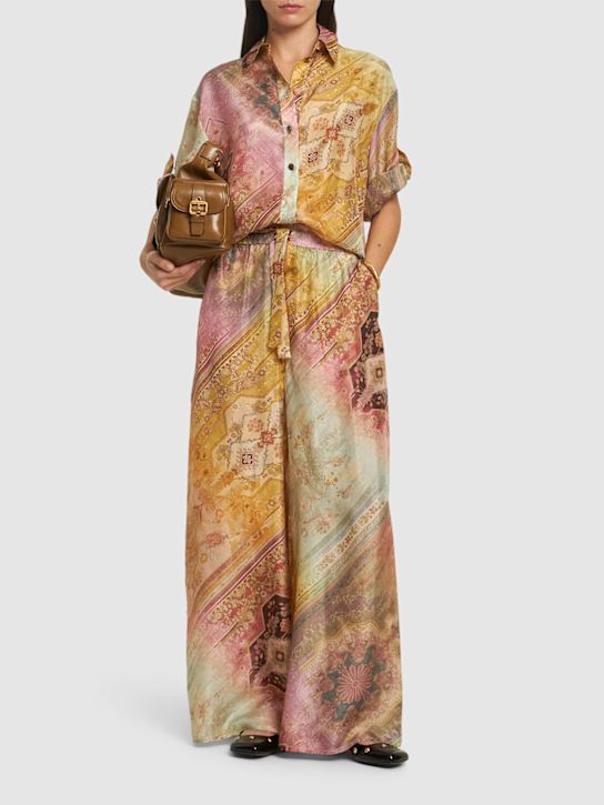 Zimmermann: Tallow休闲真丝阔腿裤 - 多色 - women_1 | Luisa Via Roma