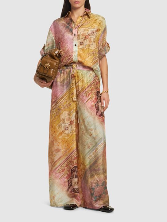 Zimmermann: Tallow休闲真丝衬衫 - 多色 - women_1 | Luisa Via Roma