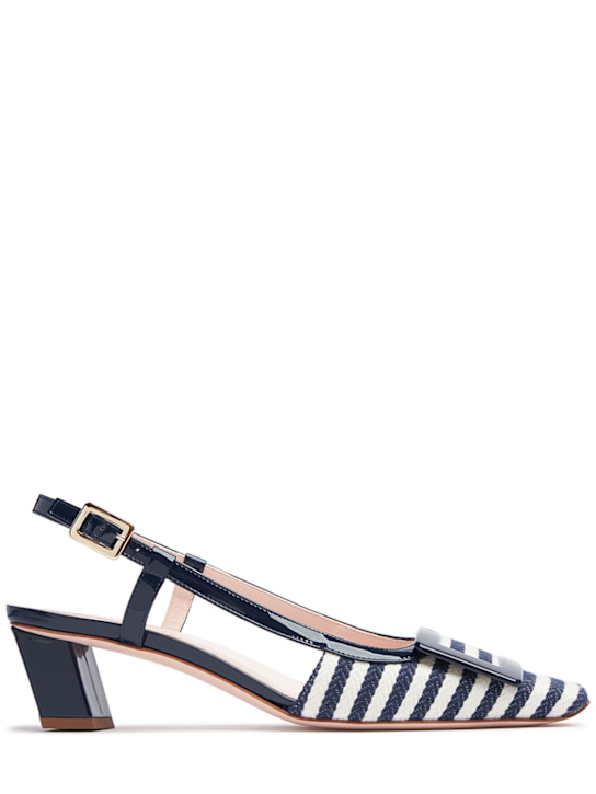 45mm Belle Vivier leather slingbacks - Thumbnail 1
