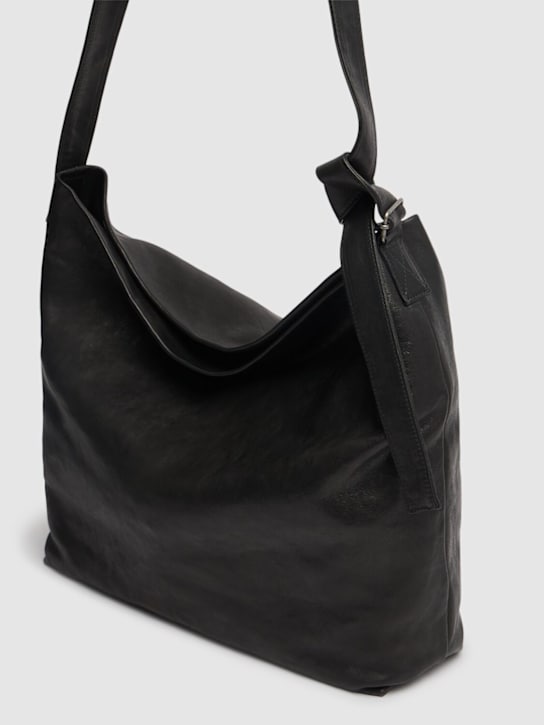 Ann Demeulemeester: Tosh large soft leather shoulder bag - men_1 | Luisa Via Roma