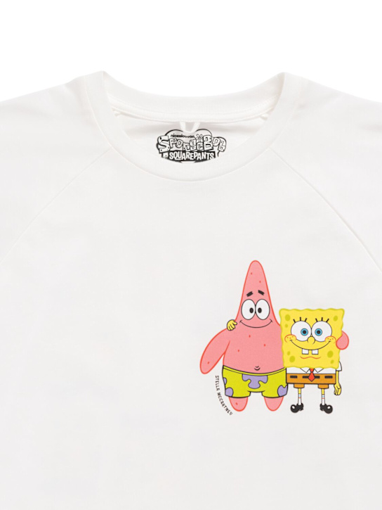 Stella McCartney Kids: Printed cotton jersey t-shirt - White - kids-boys_1 | Luisa Via Roma