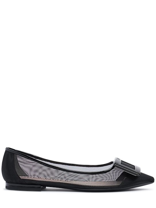 5mm Gommettine mesh ballerina flats - Thumbnail 1