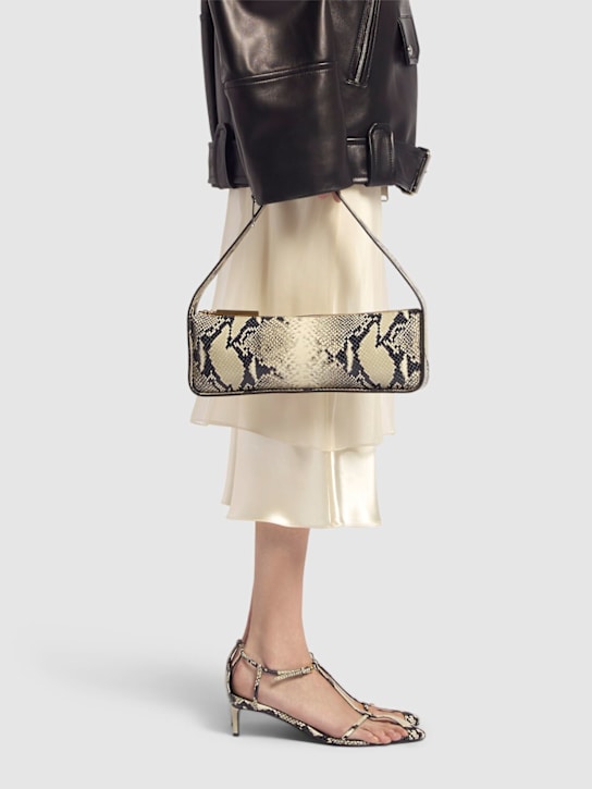 Khaite: Lori leather shoulder bag - Natural - women_1 | Luisa Via Roma