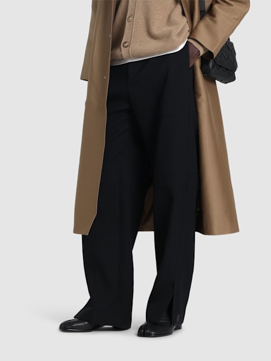 Maison Margiela: Stivaletti Tabi in pelle 30mm - Nero - men_1 | Luisa Via Roma