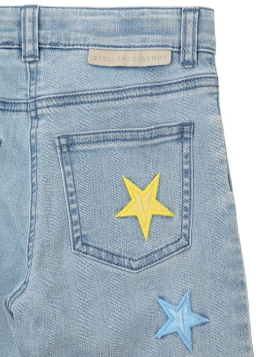 Stella McCartney Kids: ストレッチコットンジーンズ - ブルー - kids-girls_1 | Luisa Via Roma