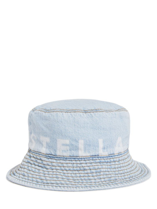 Stella McCartney Kids: Gorro pescador de algodón - Azul Claro - kids-boys_0 | Luisa Via Roma