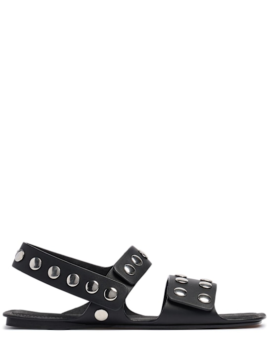 Khaite: Boden flat sandals w/ studs - women_0 | Luisa Via Roma