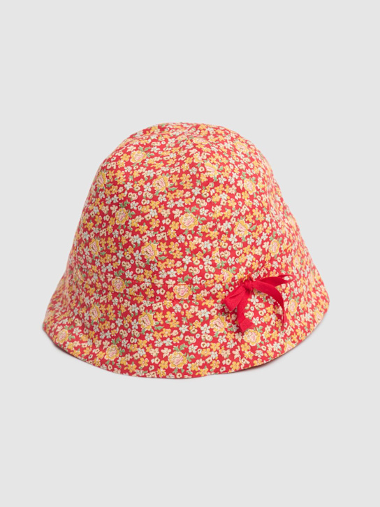 Bonpoint: プリント入りコットン帽子 - kids-girls_1 | Luisa Via Roma