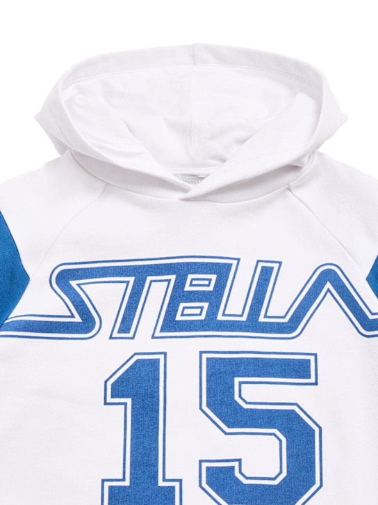 Stella McCartney Kids: コットンフーデッドスウェットシャツ - マルチカラー - kids-boys_1 | Luisa Via Roma