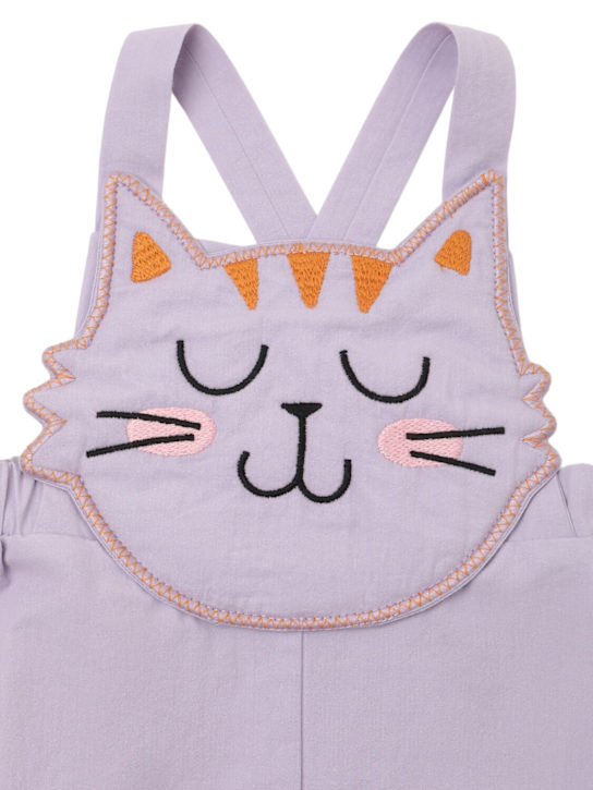 Stella McCartney Kids: コットンジャンプスーツ - ライトパープル - kids-girls_1 | Luisa Via Roma