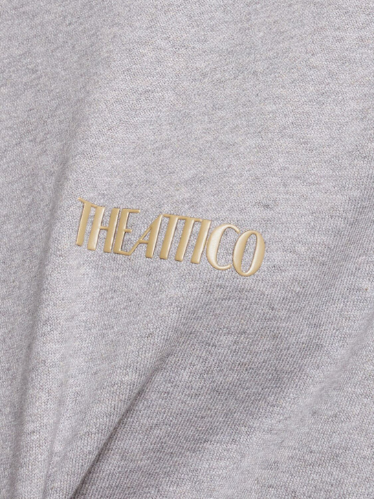 The Attico: Cotton jersey sweatshirt - Grey - women_4 | Luisa Via Roma