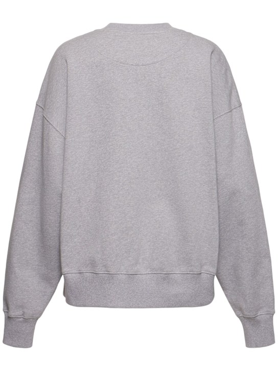 The Attico: Cotton jersey sweatshirt - Grey - women_3 | Luisa Via Roma