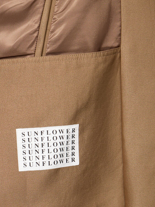 SUNFLOWER: Raglan cotton blend long coat - men_5 | Luisa Via Roma