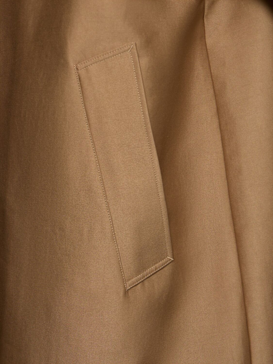 SUNFLOWER: Raglan cotton blend long coat - men_4 | Luisa Via Roma
