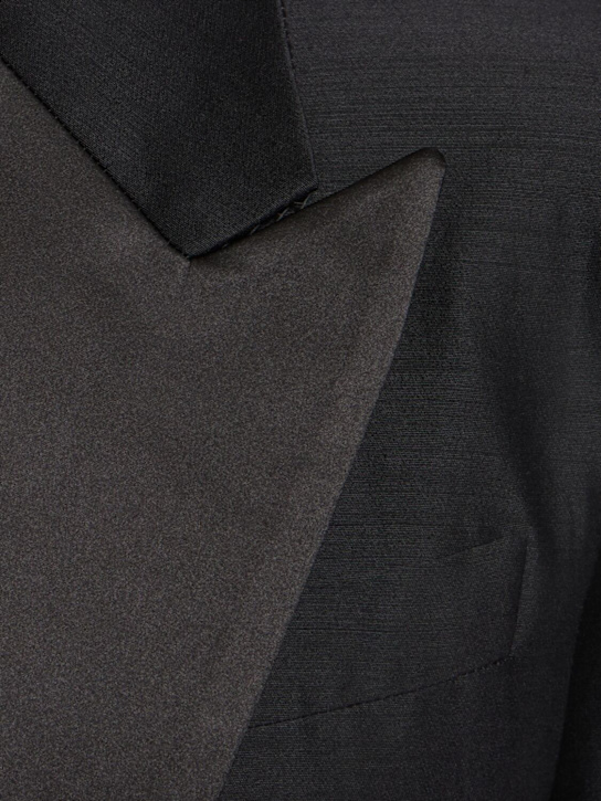Dsquared2: Dan statement silk & wool blazer - Black - women_4 | Luisa Via Roma