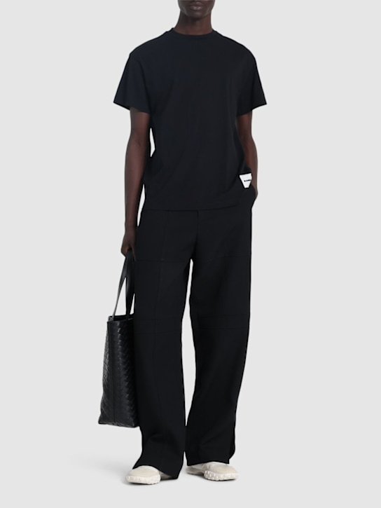 Jil Sander: Pack of 3 plus cotton t-shirts - Black - men_1 | Luisa Via Roma