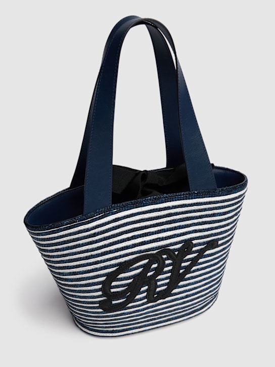 Roger Vivier: Small Monogram Panier tote bag - Blu Chiaro - women_1 | Luisa Via Roma