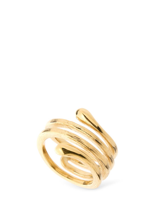 Chloé: Chloé eclectic ring - Antique Gold - women_0 | Luisa Via Roma