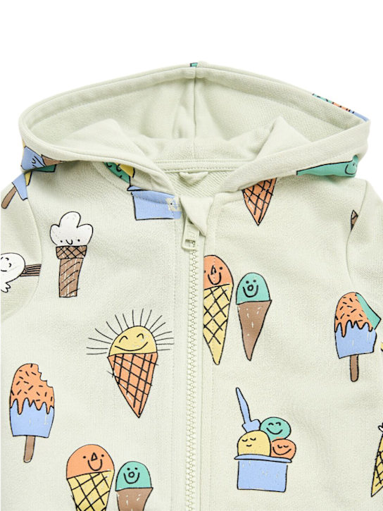 Stella McCartney Kids: コットンスウェットシャツ＆ショートパンツ - kids-boys_1 | Luisa Via Roma