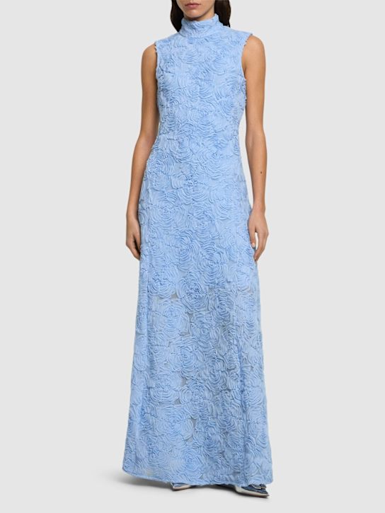 Rotate: Asyna flower mesh long dress - women_1 | Luisa Via Roma