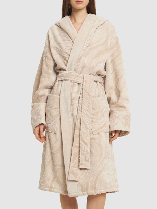 Roberto Cavalli: Okapi bathrobe - Beige - ecraft_3 | Luisa Via Roma
