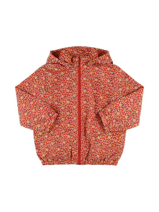 Bonpoint: プリントフードジャケット - マルチカラー - kids-girls_0 | Luisa Via Roma