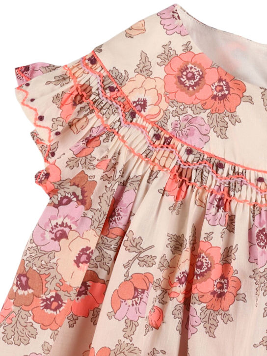 Bonpoint: Camicia in mussola di cotone con stampa floreale - kids-girls_1 | Luisa Via Roma