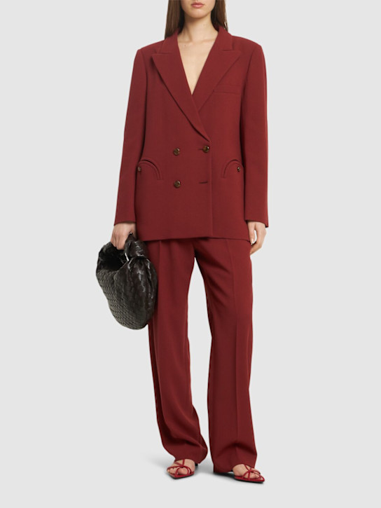 Blazé Milano: Blazer Everynight in lana - Bordeaux - women_1 | Luisa Via Roma