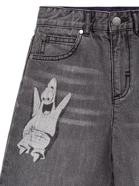 Stella McCartney Kids: コットンデニムショートパンツ - ダークグレー - kids-boys_1 | Luisa Via Roma