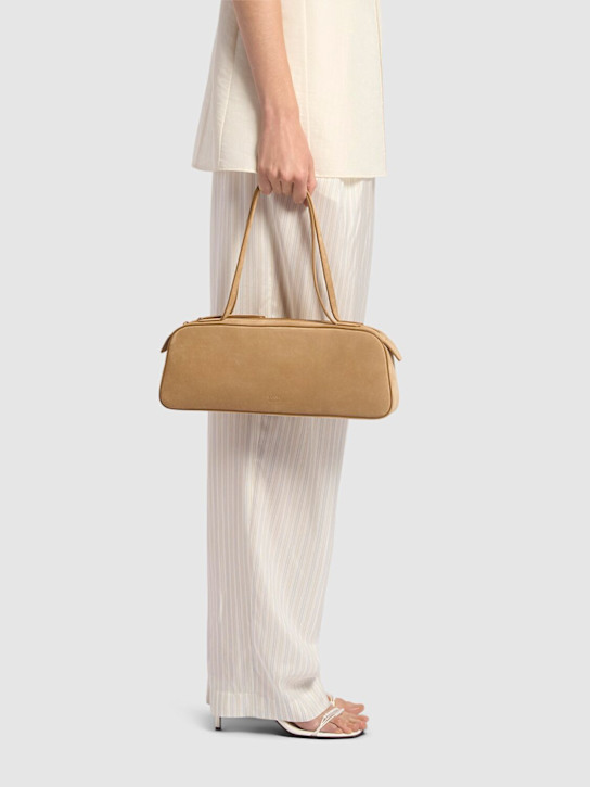 Khaite: Simona leather shoulder bag - women_1 | Luisa Via Roma
