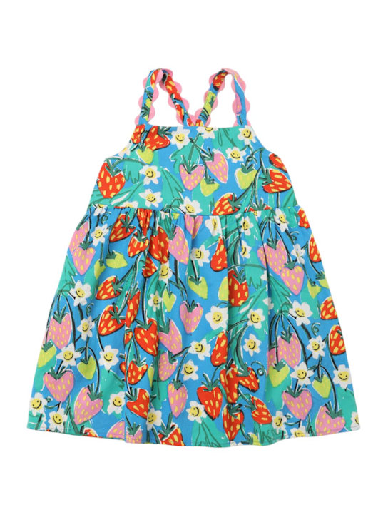 Stella McCartney Kids: Floral print tencel twill dress - マルチカラー - kids-girls_0 | Luisa Via Roma