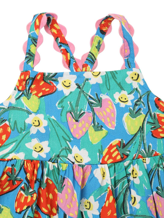 Stella McCartney Kids: Floral print tencel twill dress - マルチカラー - kids-girls_1 | Luisa Via Roma