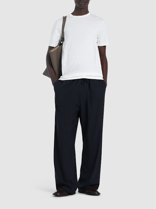 The Row: Luke コットンTシャツ - ホワイト - men_1 | Luisa Via Roma