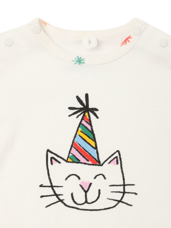 Stella McCartney Kids: オーガニックコットンロンパース＆ビブ - kids-girls_1 | Luisa Via Roma