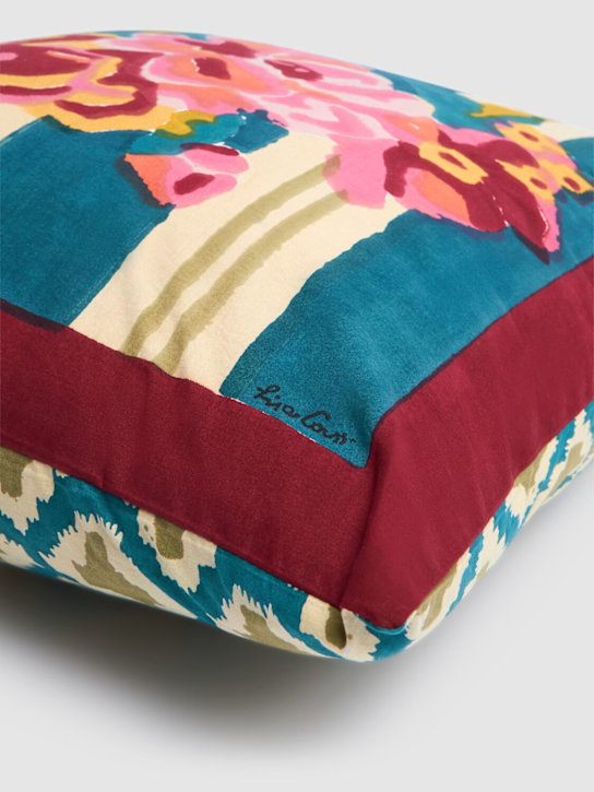 LISA CORTI: Queen Striped Bouquet cushion - ecraft_1 | Luisa Via Roma