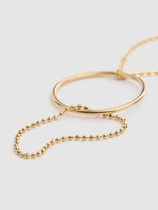 Lil Milan: Threesome 18kt gold thin ring - women_1 | Luisa Via Roma