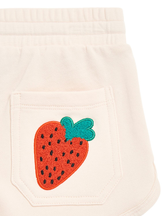 Stella McCartney Kids: Printed cotton sweat shorts - kids-girls_1 | Luisa Via Roma