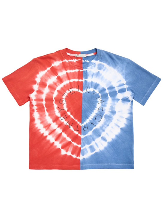 Stella McCartney Kids: Tye&Dye コットンジャージーTシャツ - kids-girls_0 | Luisa Via Roma