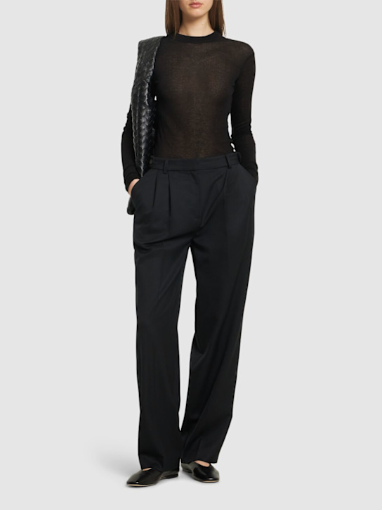 A.P.C.: Joseon wool straight pants - women_1 | Luisa Via Roma