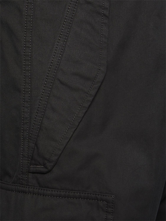 Tom Ford: Enzyme cotton twill cargo pants - Black - men_4 | Luisa Via Roma