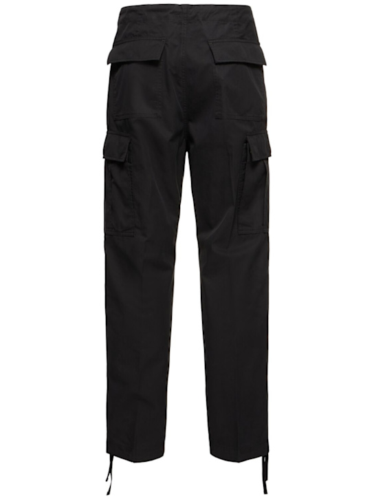 Tom Ford: Enzyme cotton twill cargo pants - Black - men_3 | Luisa Via Roma