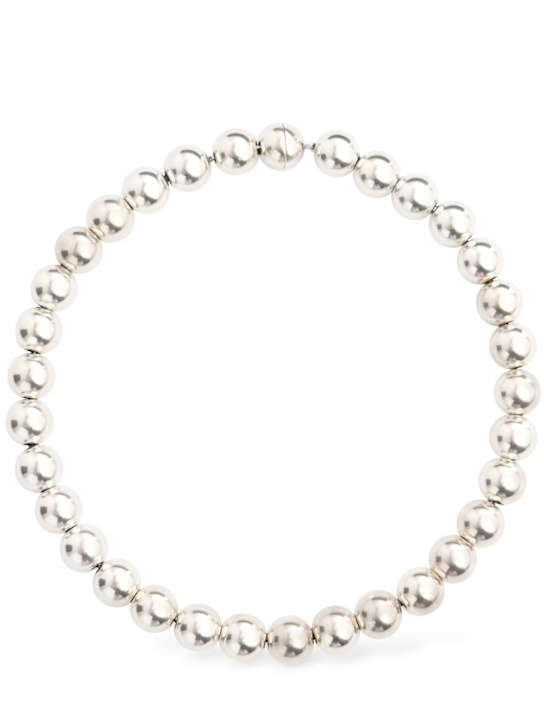 Jil Sander: Sphere collar necklace - Silver - women_0 | Luisa Via Roma