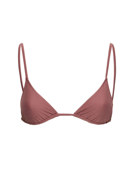 Tropic Of C: Equator triangle bikini top - Rust - women_0 | Luisa Via Roma