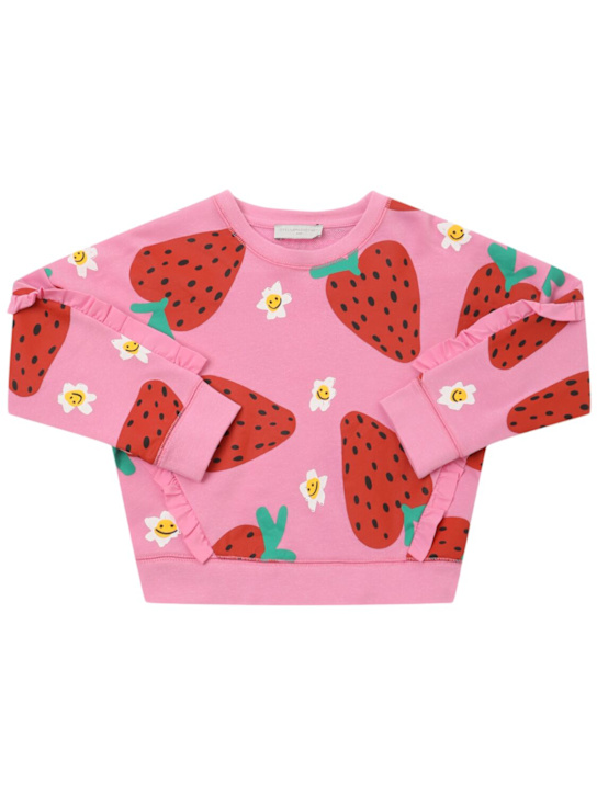 Stella McCartney Kids: コットンスウェットシャツ - ピンク - kids-girls_0 | Luisa Via Roma