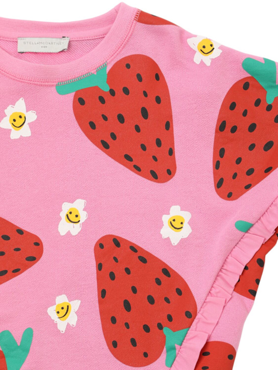 Stella McCartney Kids: コットンスウェットシャツ - ピンク - kids-girls_1 | Luisa Via Roma