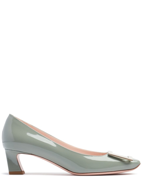 Roger Vivier: 45mm Trompette patent leather pumps - women_0 | Luisa Via Roma