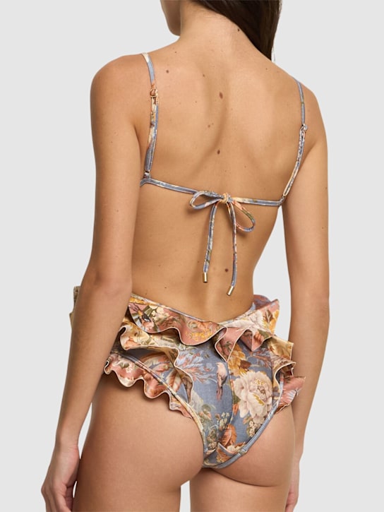 Zimmermann: Tallow Waterfall褶饰连体泳衣 - 多色 - women_2 | Luisa Via Roma