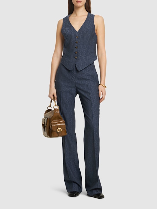 Etro: Buttoned wool vest - women_1 | Luisa Via Roma