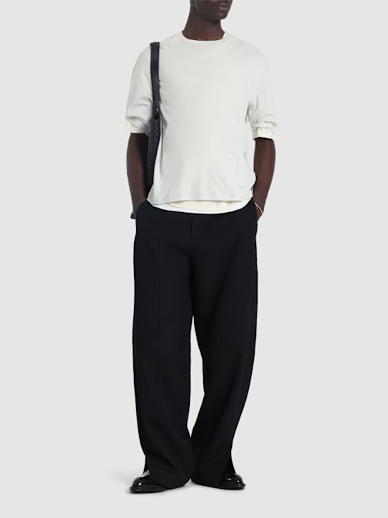 Jil Sander: Layered cotton t-shirts & tank top - men_1 | Luisa Via Roma